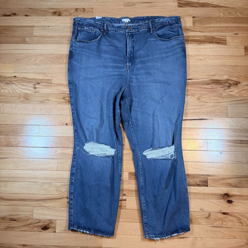 NWT Good American “Good Classic” Women’s Jeans Size 28 Indigo Blue MSRP $165